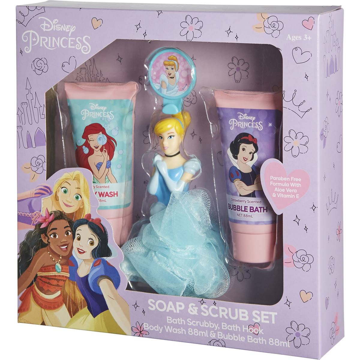 Disney Princess Soap & Scrub Set Each | Woolworths