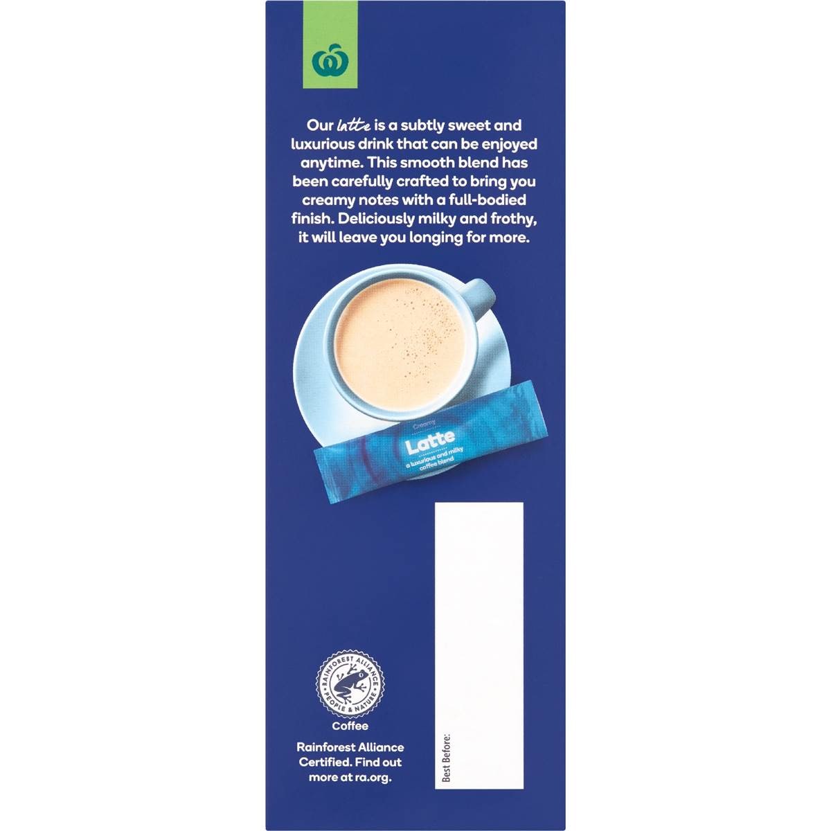 Woolworths Latte Coffee Sachets 10 Pack Woolworths