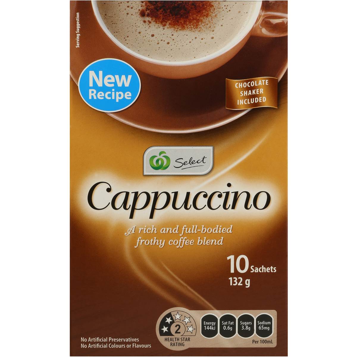 Woolworths Select Coffee Sachets Cappucino 10pk Woolworths