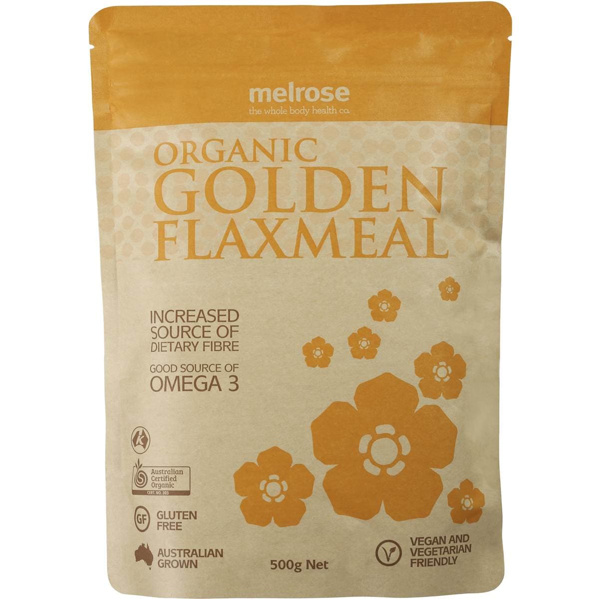 Melrose Organic Cereal Golden Flaxmeal 500g Woolworths