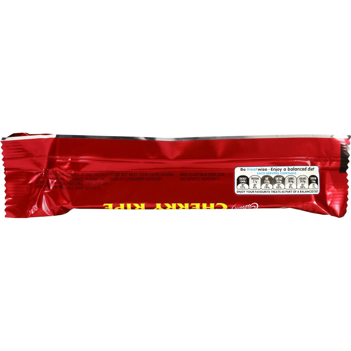 Cadbury Cherry Ripe 52g bar Woolworths