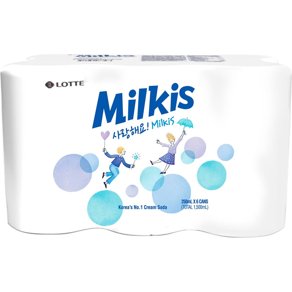 Lotte Milkis Cream Soda 250ml X 6 Pack | Woolworths