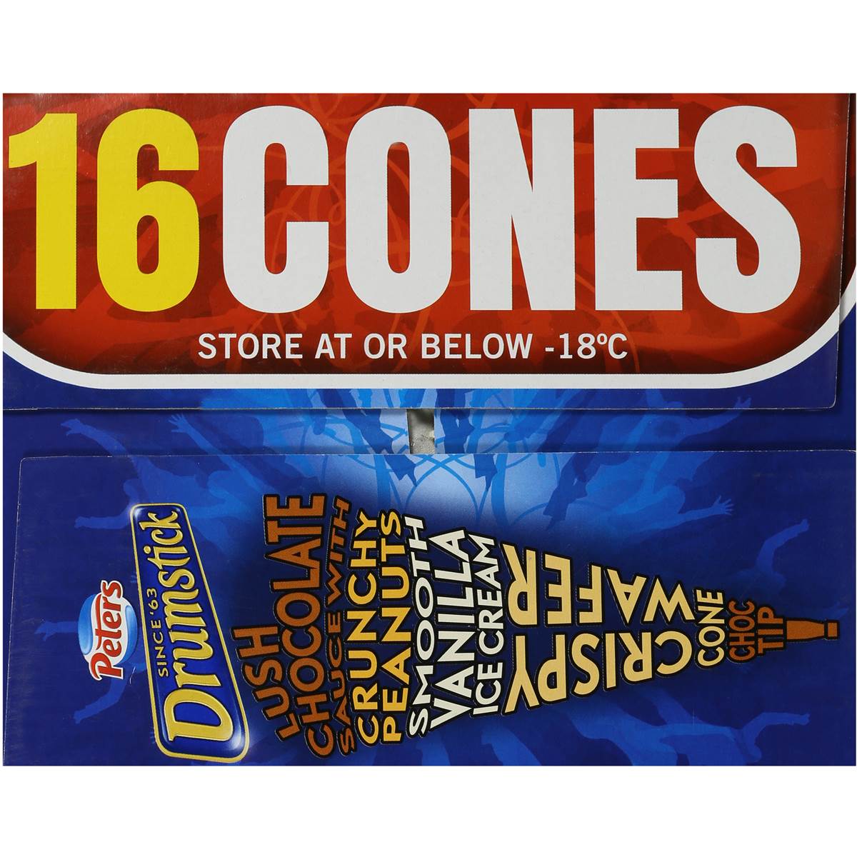 Peters Drumstick Ice Cream Vanilla 16pk 1.9l Woolworths