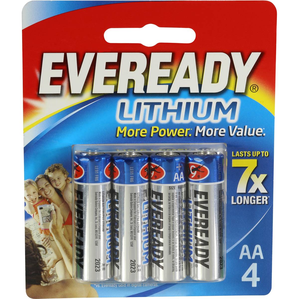 Eveready Lithium Aa Batteries 4 Pack Woolworths
