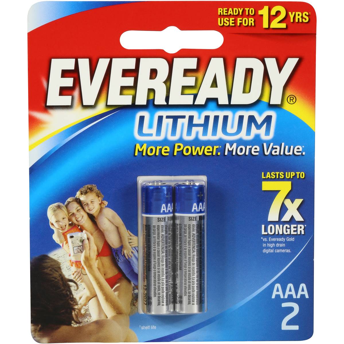 Eveready Lithium Aaa Batteries 2 Pack Woolworths