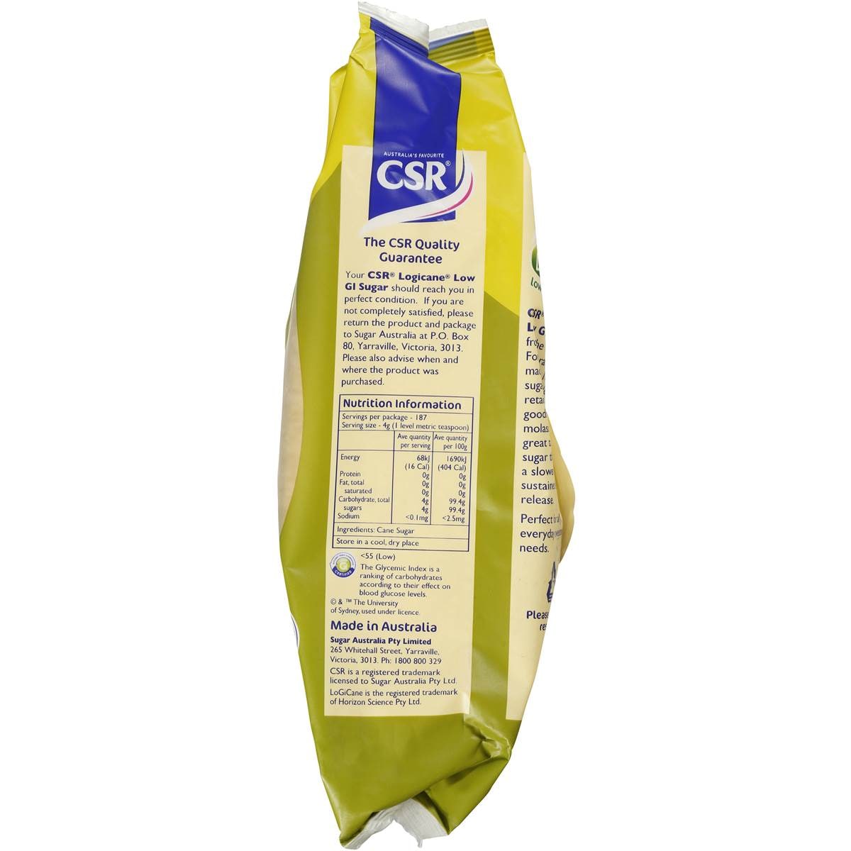 Csr Raw Sugar Low Gi Cane 750g Woolworths