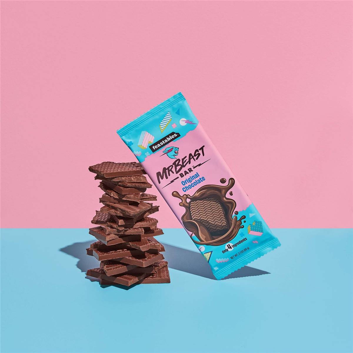 Mr Beast Feastables Original Chocolate 60g | Woolworths