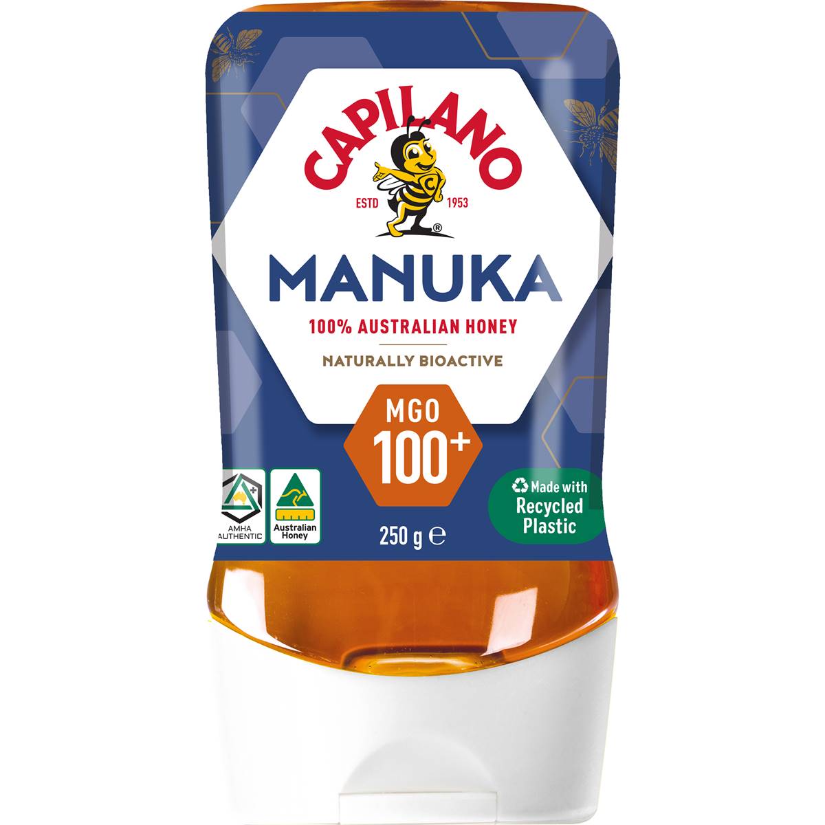 Capilano Manuka Mgo 100 Honey Squeeze Bottle 250g Woolworths