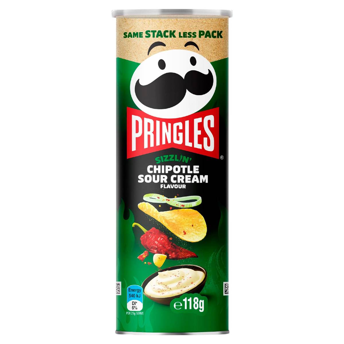 Pringles Sizzlin Chiptle Sour Cream Chips