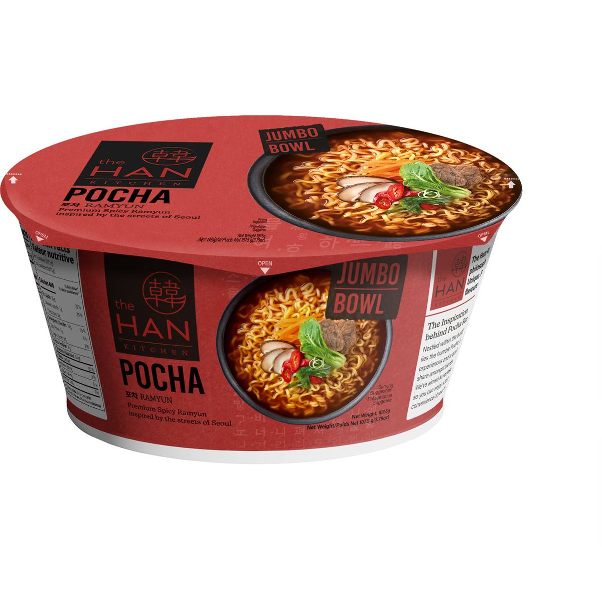 The Han Kitchen Pocha Bowl Ramyun 108g Woolworths