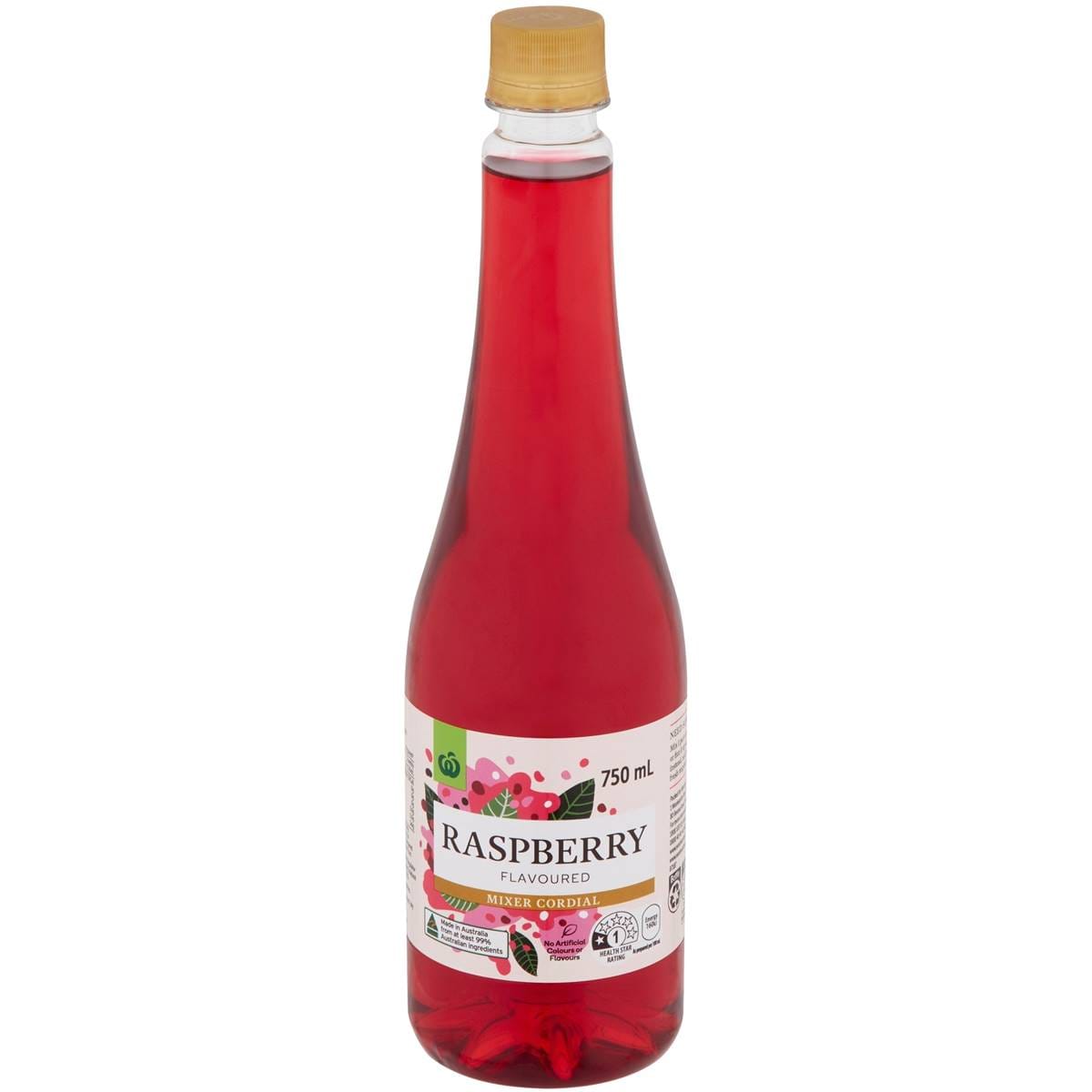 Woolworths Raspberry Cordial 750ml Woolworths