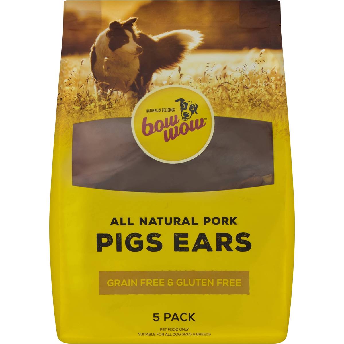 Bow Wow Pigs Ears 5 Pack Woolworths