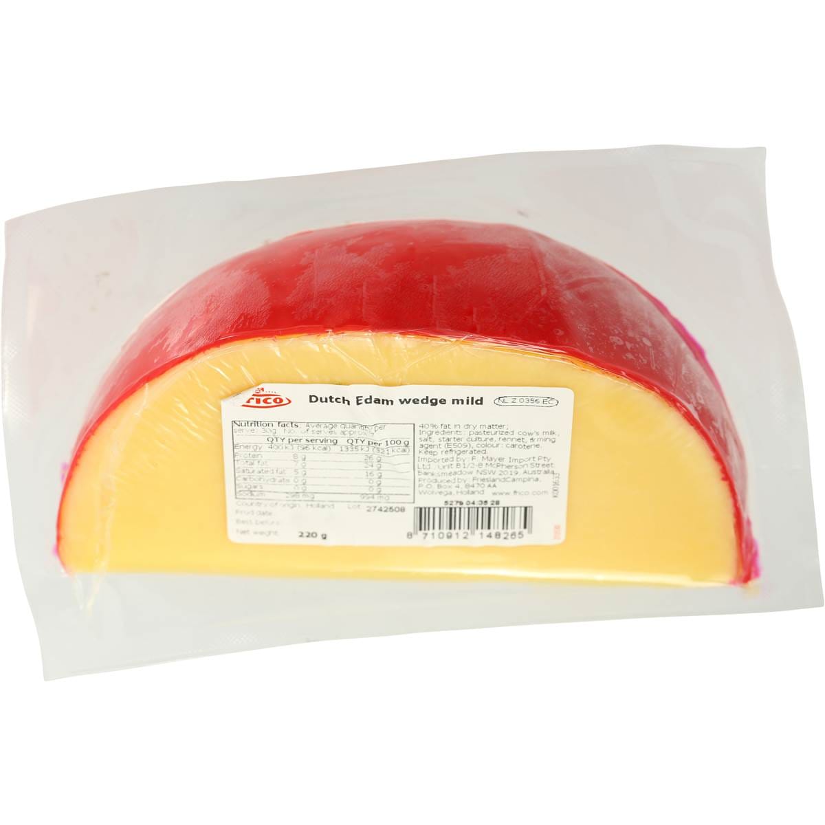 Frico Mild Edam Cheese Wedge 200g Woolworths