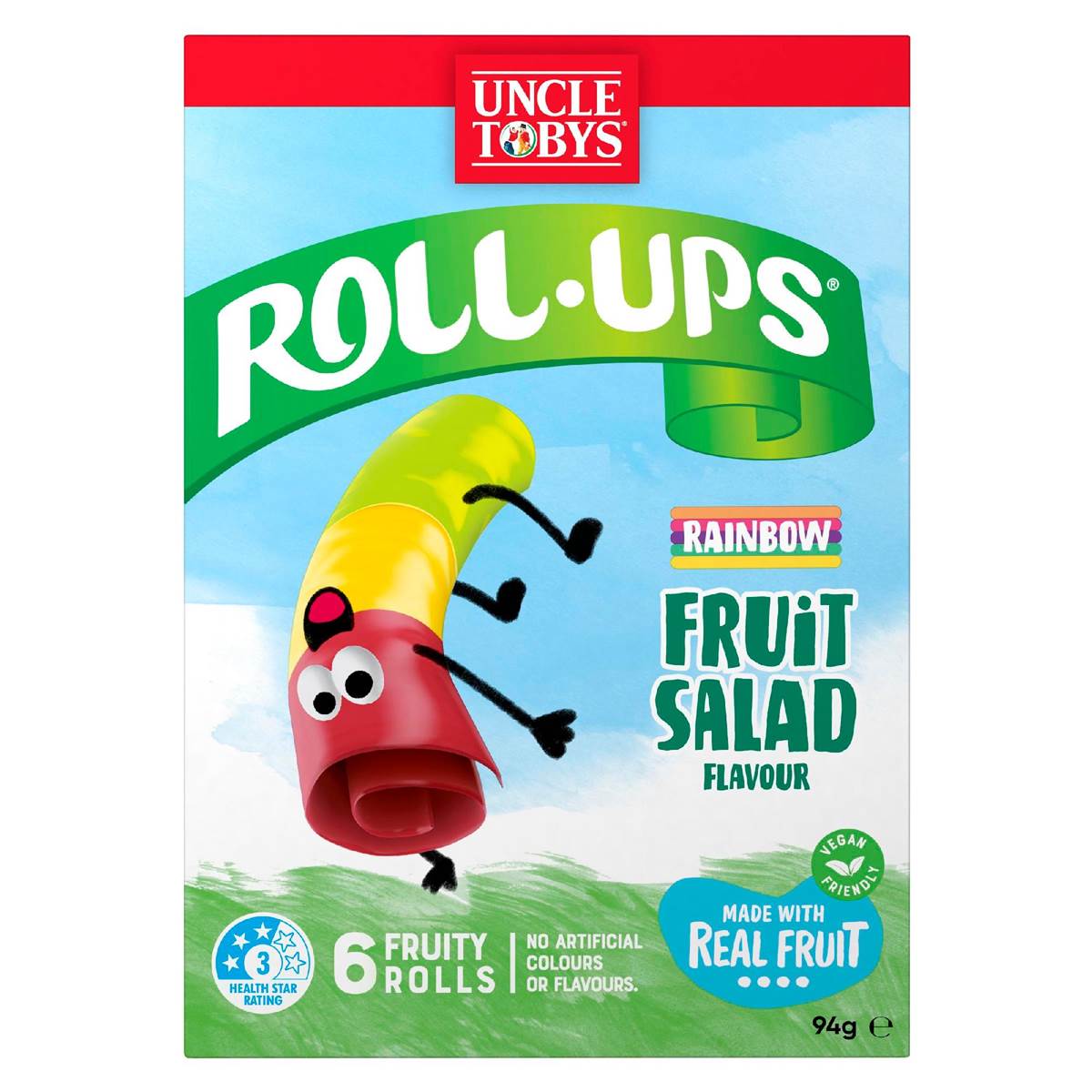 Uncle Tobys Rollups Rainbow Fruit Salad 6 Pack Woolworths