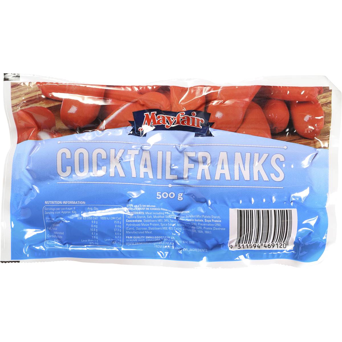 Mayfair Frankfurts Cocktail 500g Woolworths