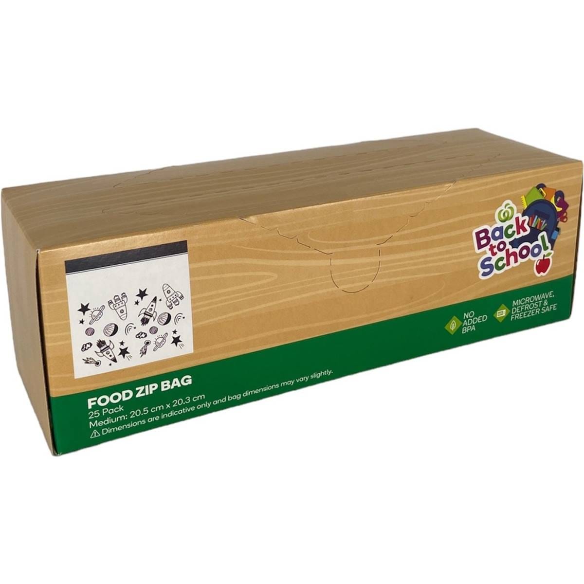 Woolworths Food Zip Lock Bag Small And Medium Size 50 Pack Woolworths