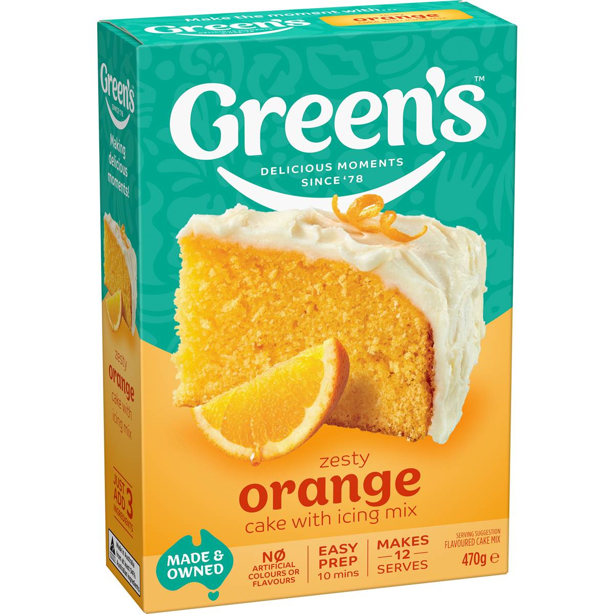 Green's Traditional Orange Cake Mix 470g Woolworths
