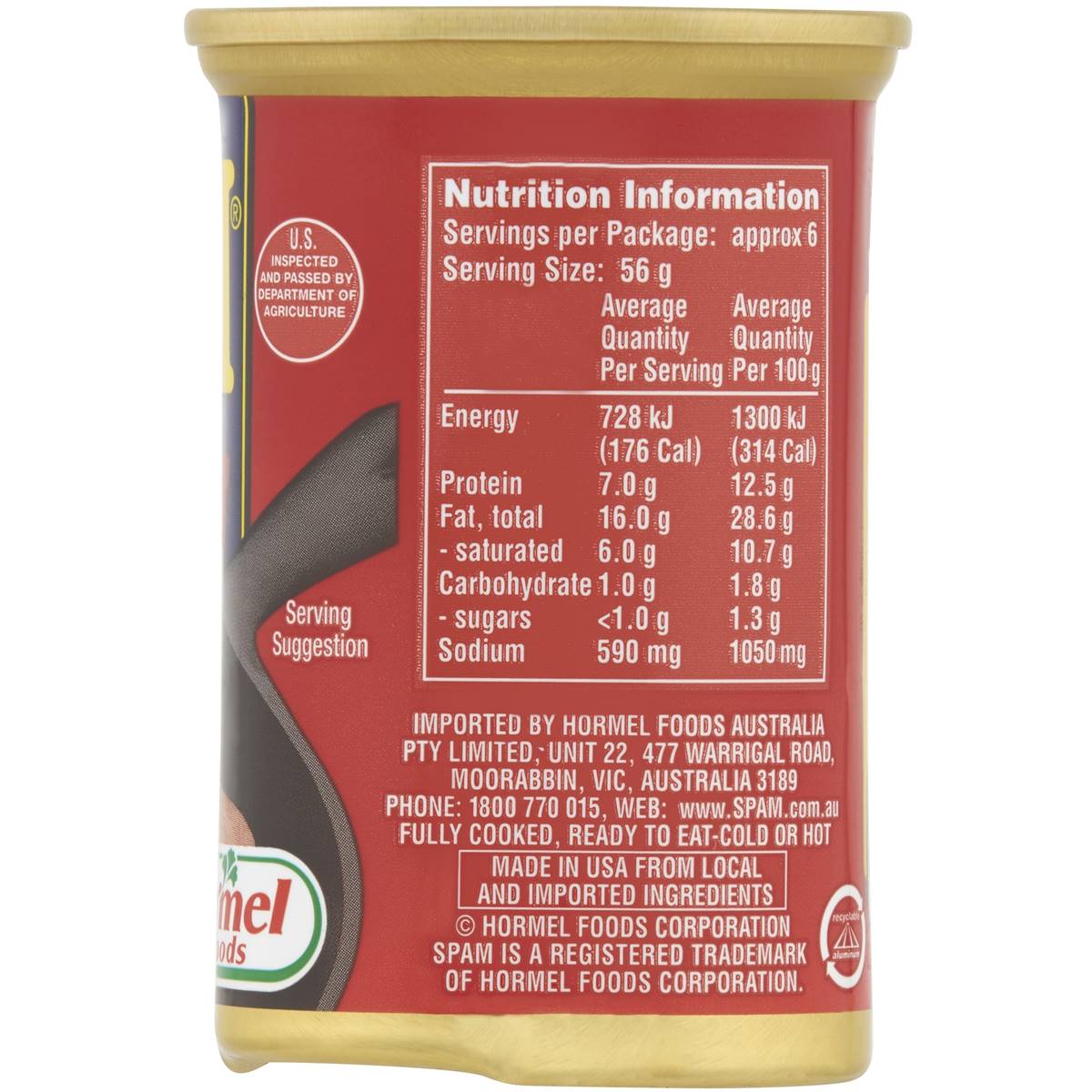 Spam Ham With Real Bacon 340g Woolworths