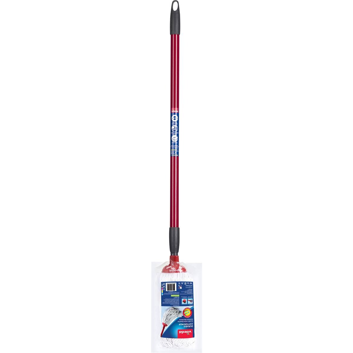 Vileda Durable Cotton Mop With Telescopic Handle Each Woolworths