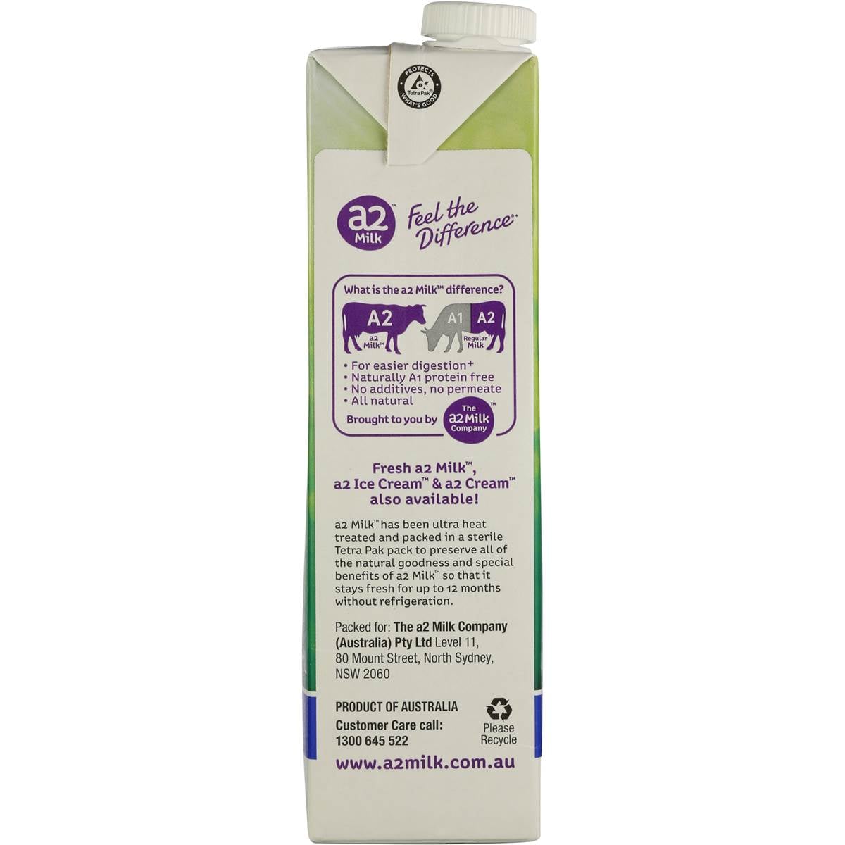 A2 Milk Full Cream 1l Woolworths