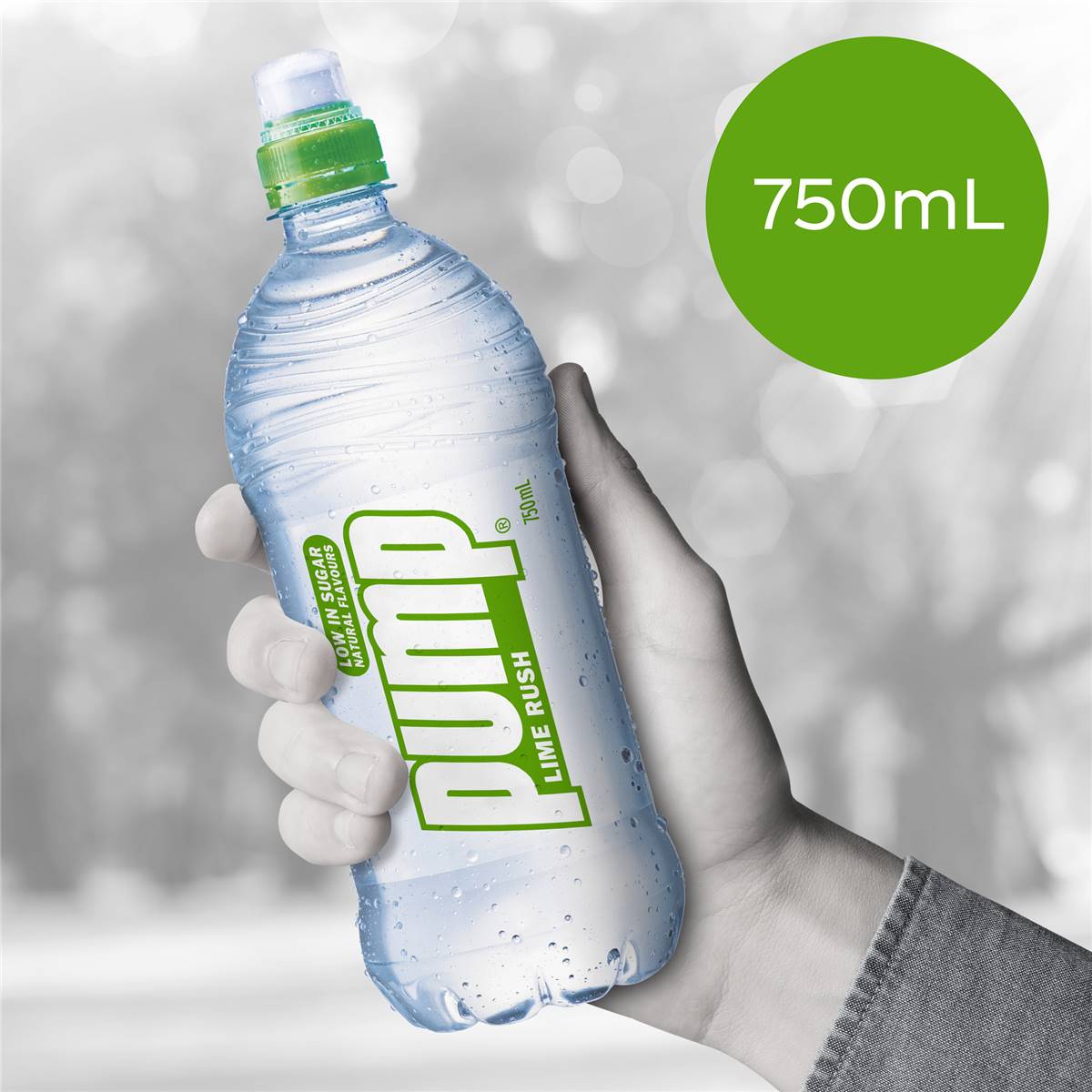 Pump Lime Rush Water Bottle Lime Rush Bottle 750ml Woolworths