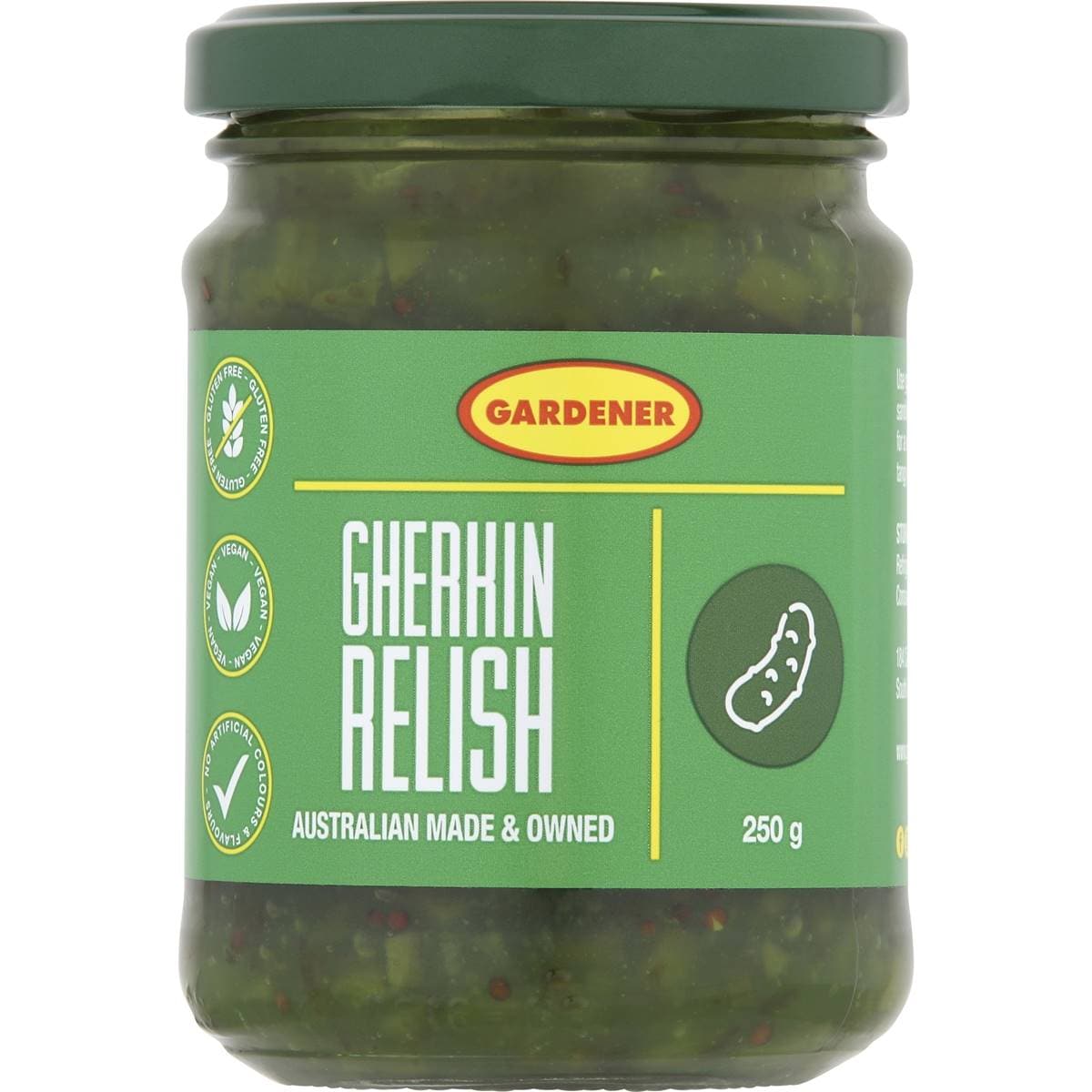 Gardener Gherkin Relish 250g Woolworths