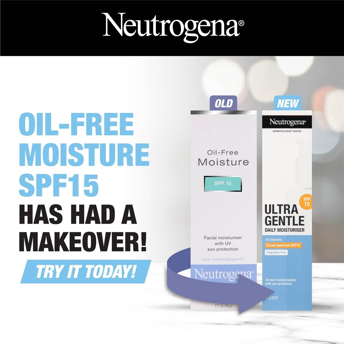 Neutrogena Ultra Gentle Daily Moisturiser Spf15 100ml Woolworths