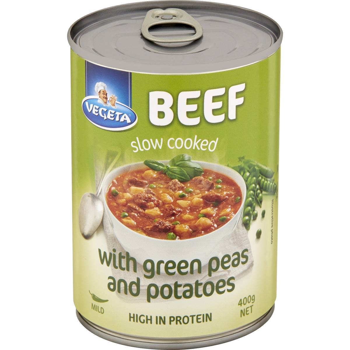 Vegeta Beef Slow Cooked With Green Peas & Potatoes