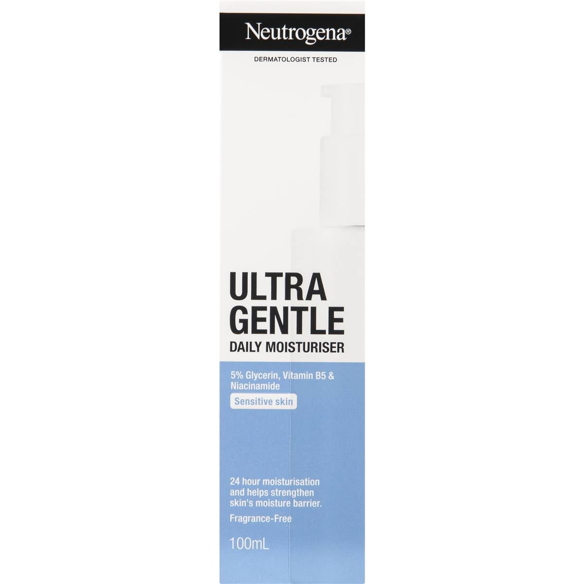Neutrogena Ultra Gentle Daily Face Moisturiser Sensitive 100ml Woolworths