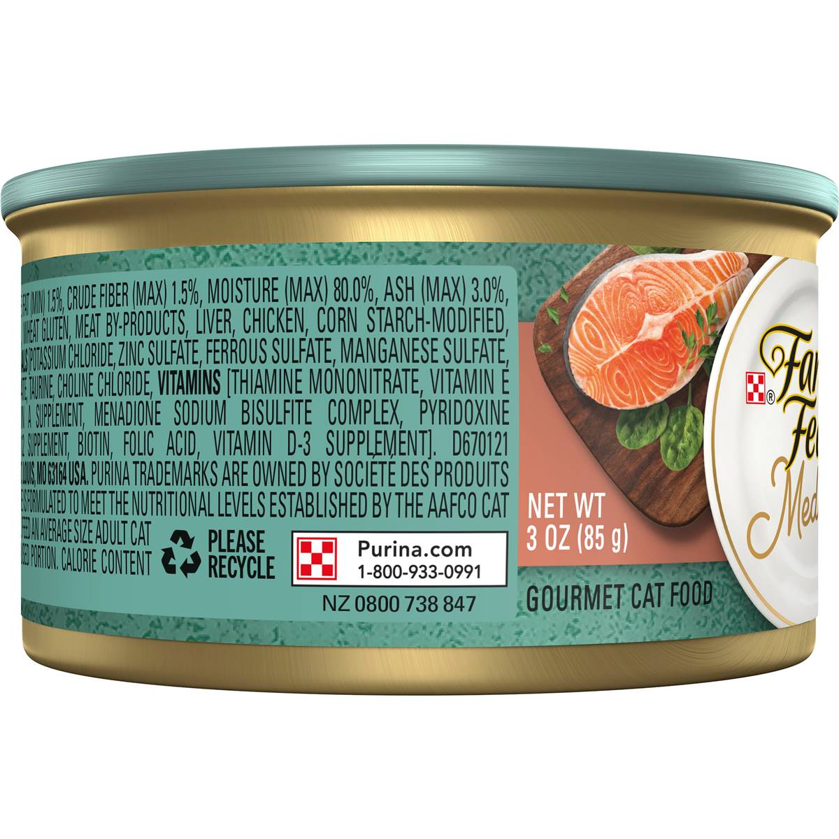 Fancy Feast Medleys Salmon Florentine Delicate Sauce Wet Cat Food 85g