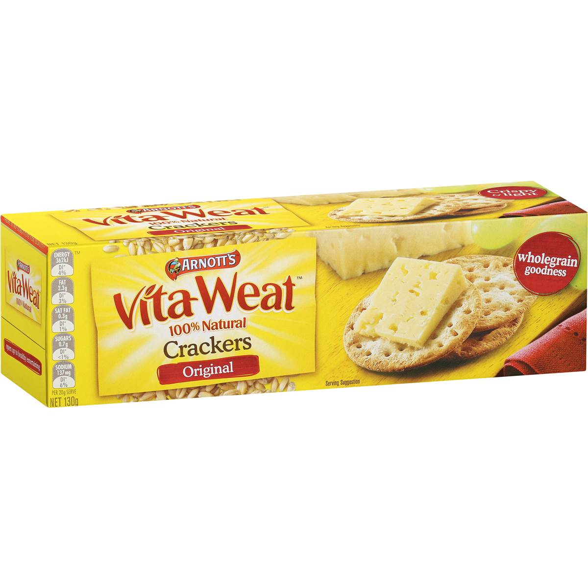 Arnott's Vitaweat Cracker Original 130g Woolworths