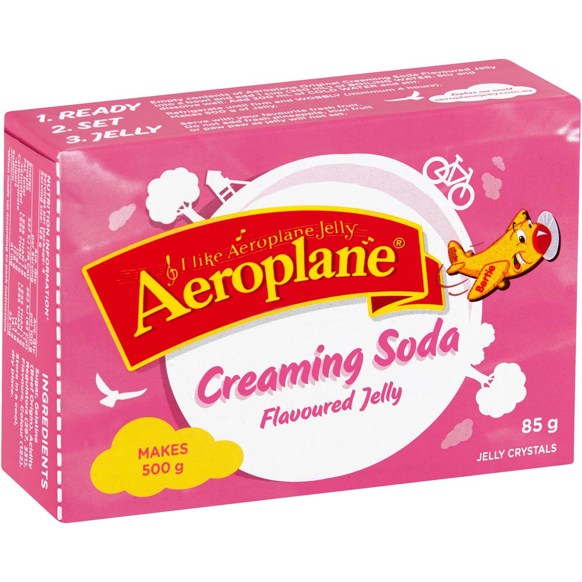 Aeroplane Jelly Creaming Soda 85g Woolworths