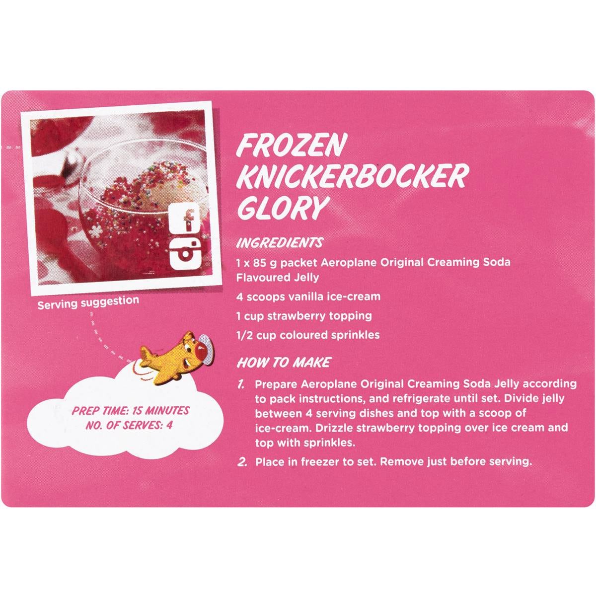 Aeroplane Jelly Creaming Soda 85g Woolworths