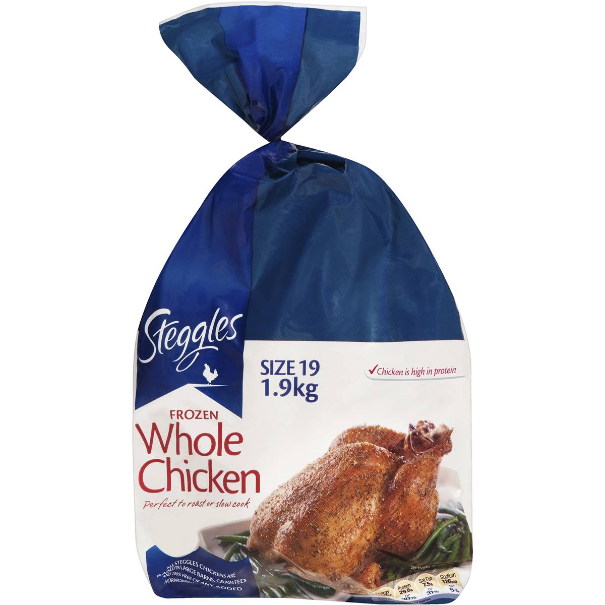 Steggles Whole Chicken Frozen No19 1.9kg Woolworths