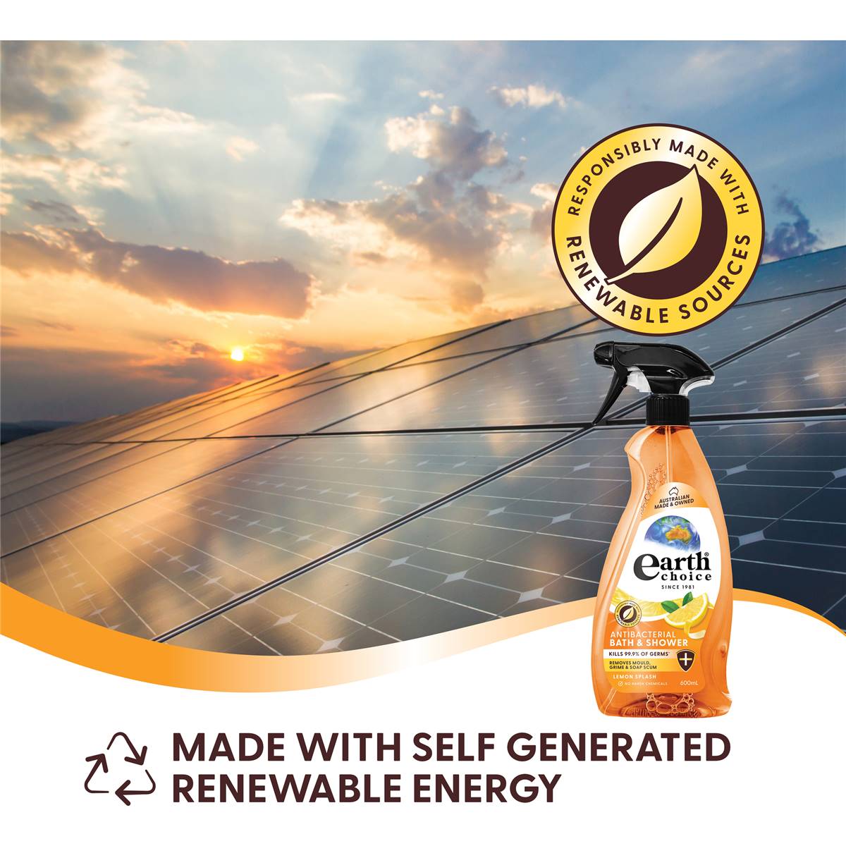 Earth Choice Shower Cleaner 600ml Woolworths