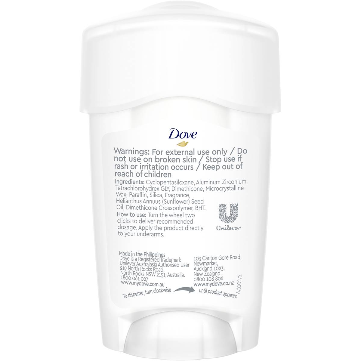 Dove Clinical Antiperspirant Stick Deodorant Fresh Touch 48g Woolworths
