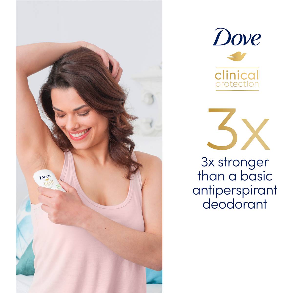 Dove Clinical Protection Deodorant Antiperspirant Fresh Touch 45 Ml Woolworths