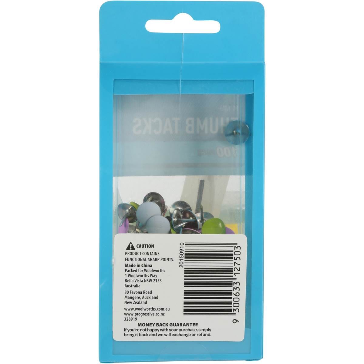 Woolworths Pins Thumb Tacks 100 Pack Woolworths