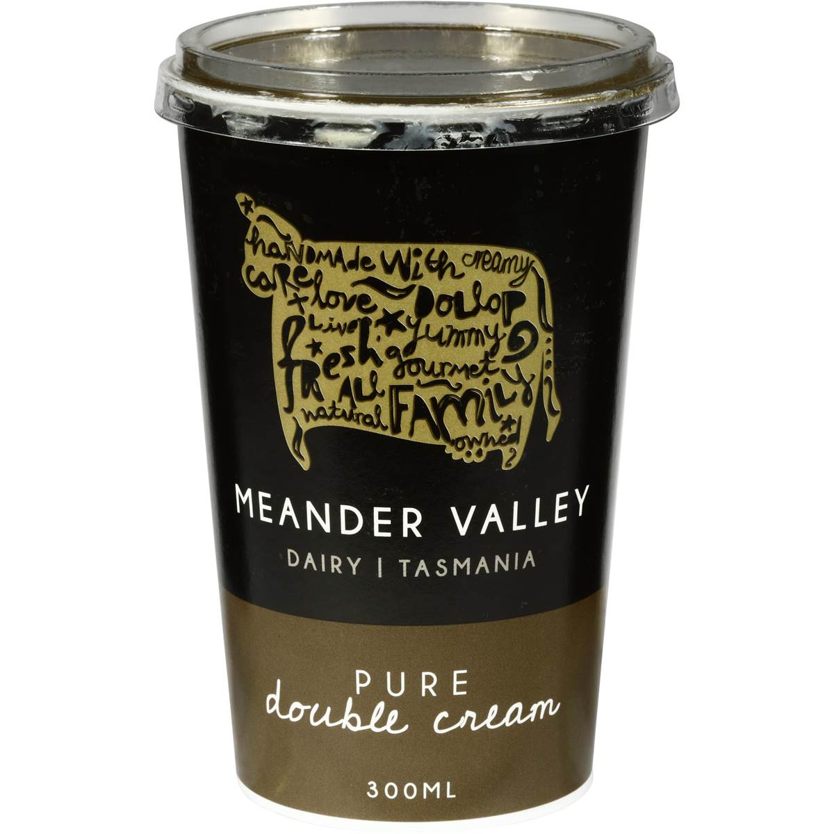 Meander Valley Dairy Pure Double Cream 300ml Woolworths