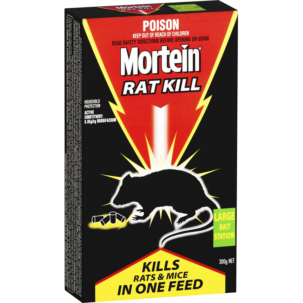 Mortein Baits Rat Kill Bait Station Large 300g Woolworths