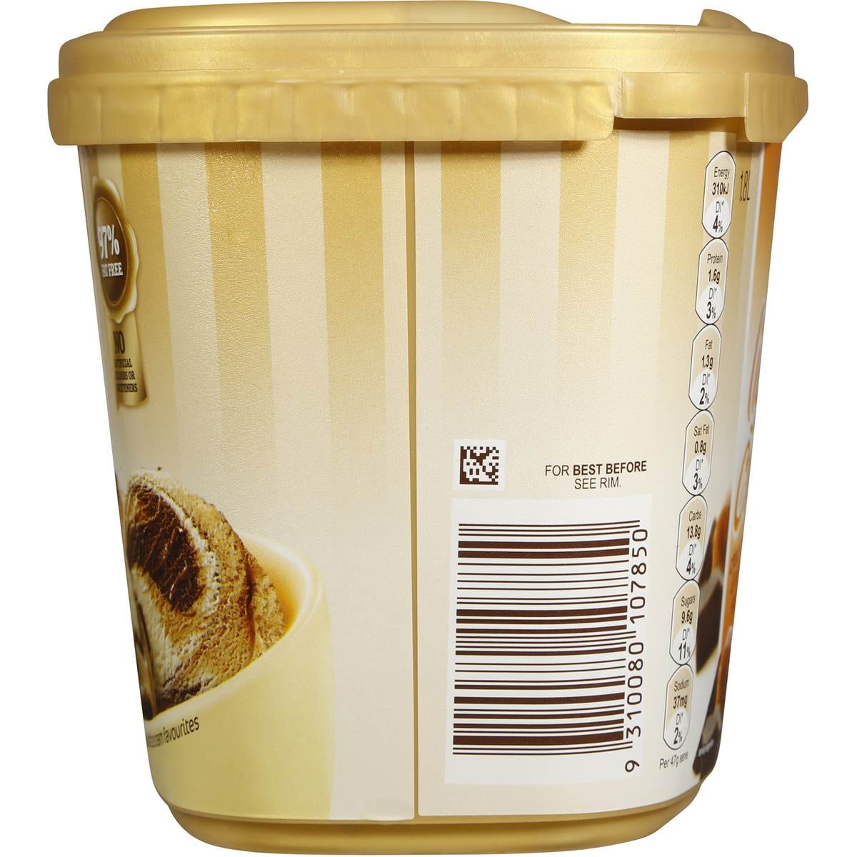 Peters Light & Creamy Choc Caramel & Vanilla Swirl Ice Cream 1.8l