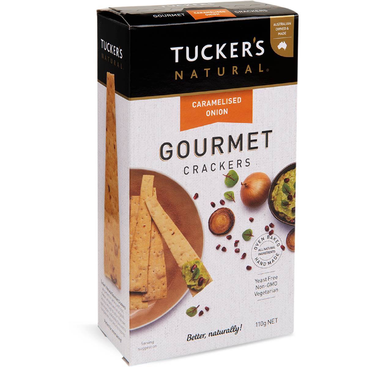 Tucker's Caramelised Onion Crackers 110g | Woolworths