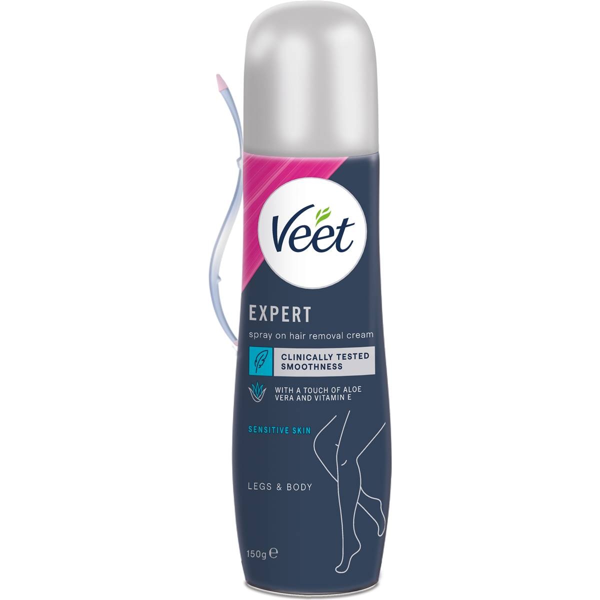 Veet Hair Removal Cream Spray On Sensitive Skin 150g Woolworths 