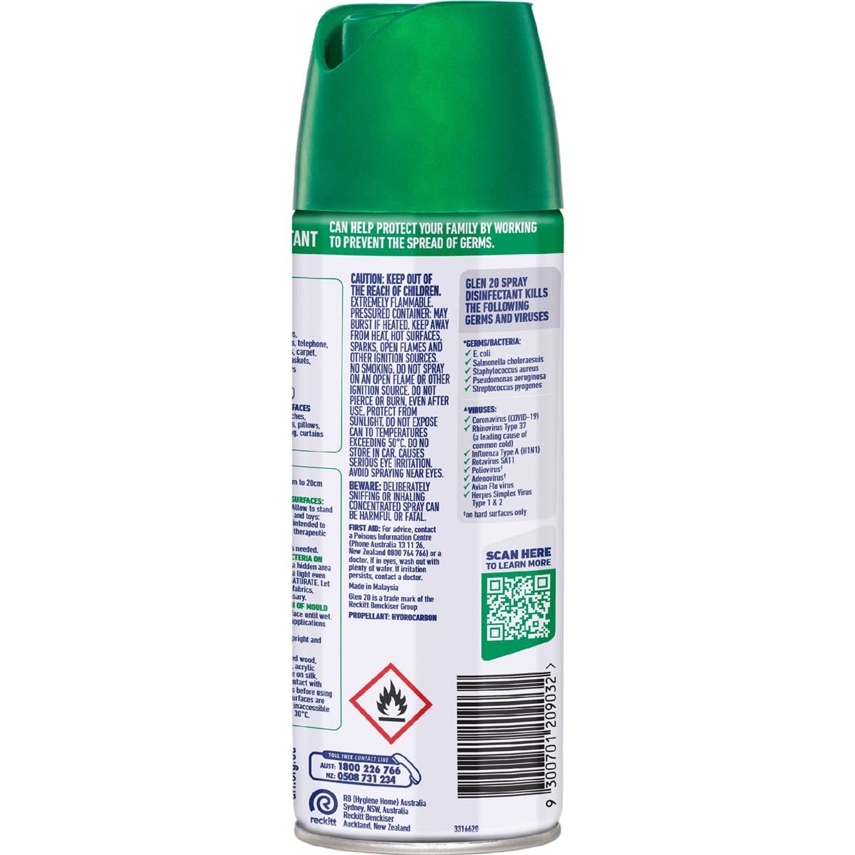 Glen 20 Disinfectant Spray Citrus Breeze 300g Woolworths