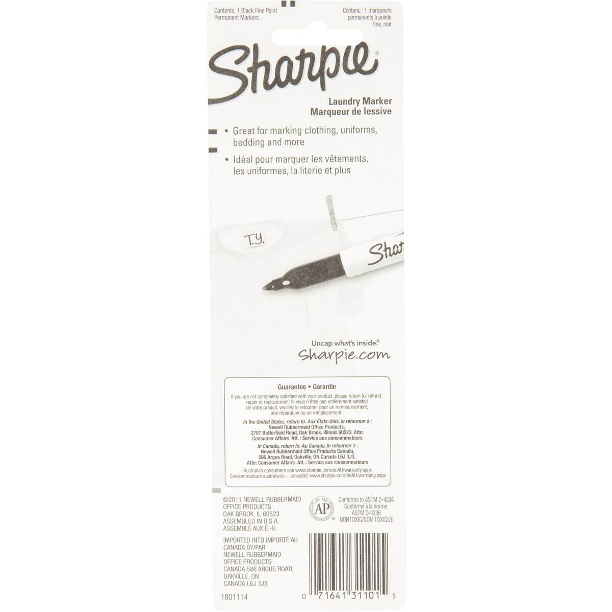 Sharpie Rubadub Laundry Marker each Woolworths