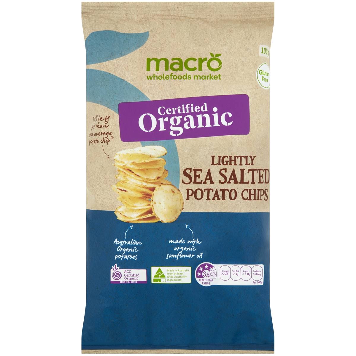 Macro Organic Potato Chips Original Sea Salt