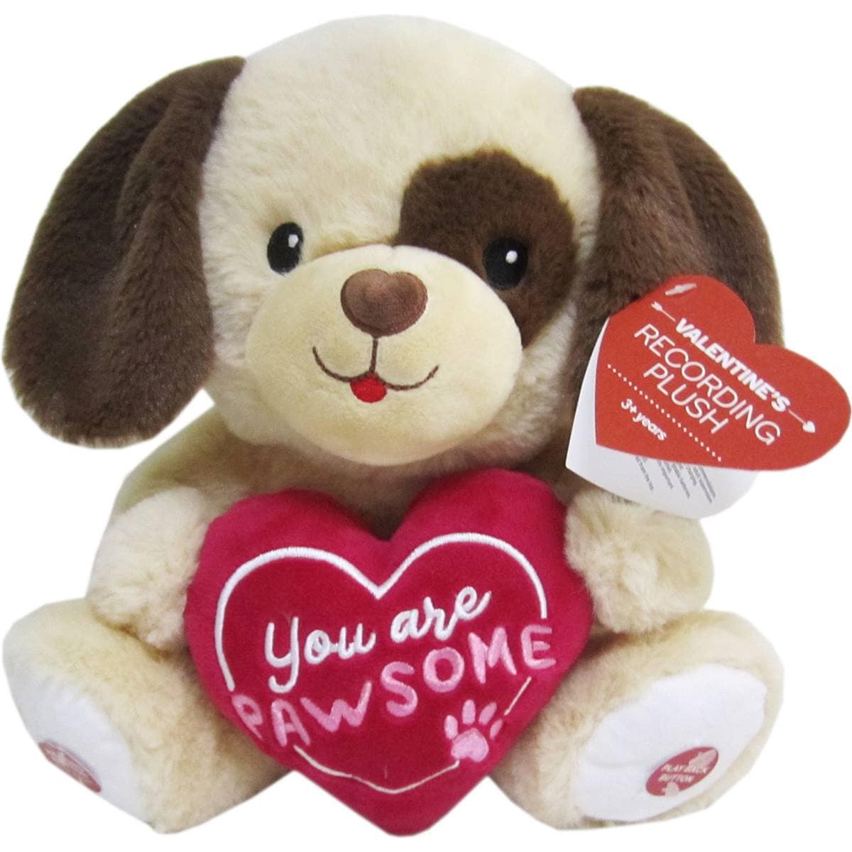 Valentines Day Valentine's Day Voice Recording Plush Dog