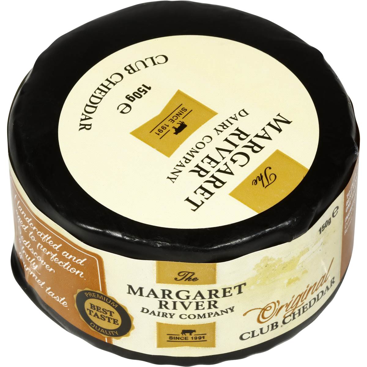 The Margaret River Dairy Company Original Club Cheddar Cheese 150g