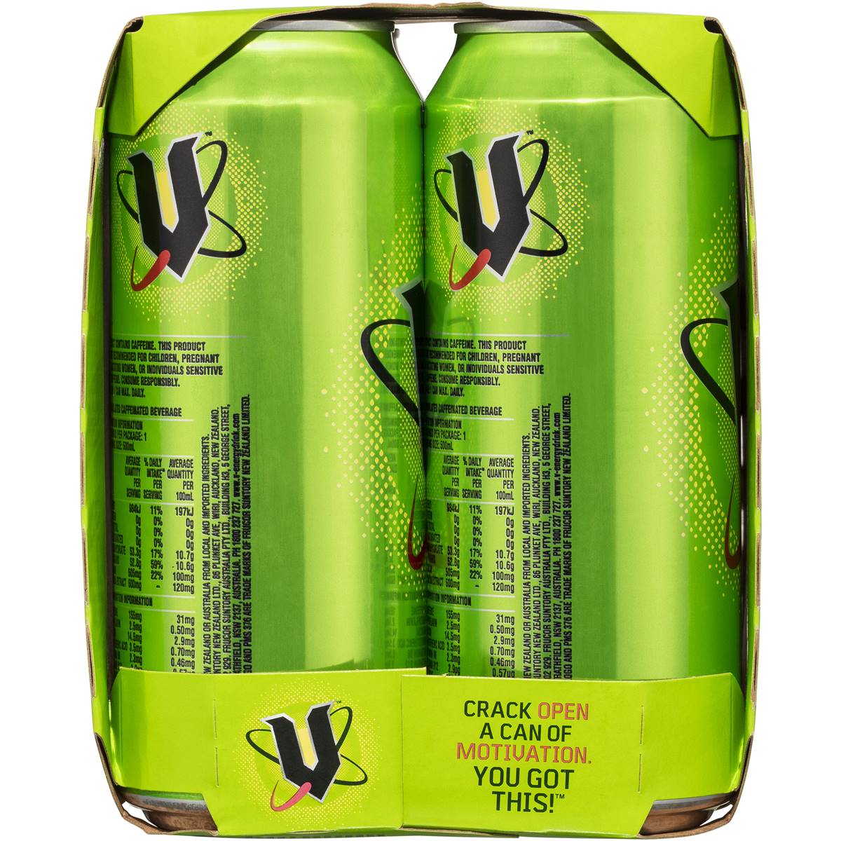 V Energy Drink 500ml X4 Pack | Woolworths