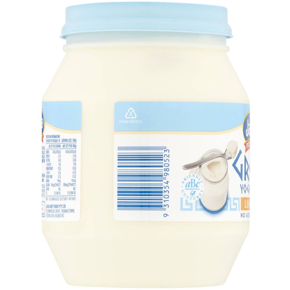 Jalna Low Fat Greek Yoghurt 1kg Woolworths